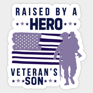 Purple Up For Military Kids Military Child Month - Veteran's Son Sticker